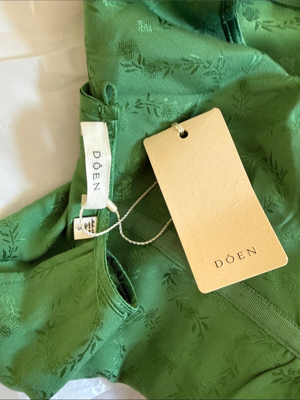 NWT Doen Ginette Dress Verdent Green Sleeveless Maxi Dress - Picture 5 of 5